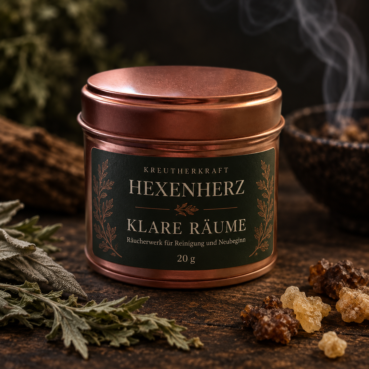Klare Räume · Räuchermischung zur Hausreinigung