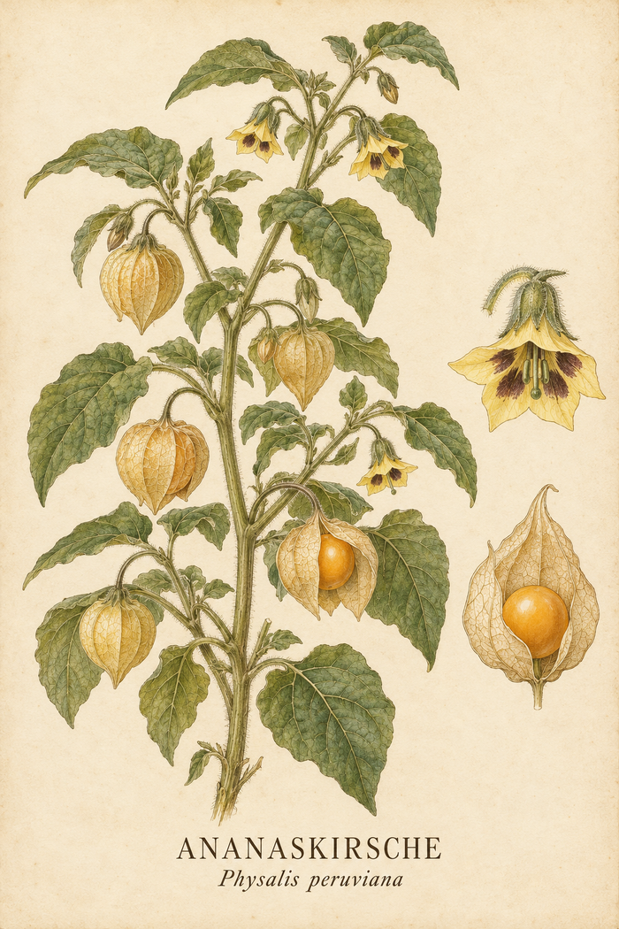 Ananaskirsche · Kapstachelbeere · Physalis